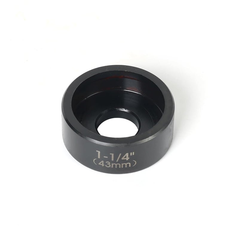 ZUVER 1-1/4" (43mm) Conduit Punch and Die Black Oxide Finish, Work with KO Tools Hydraulic Knockout Driver 3/4"-16UN Thread - Image 2